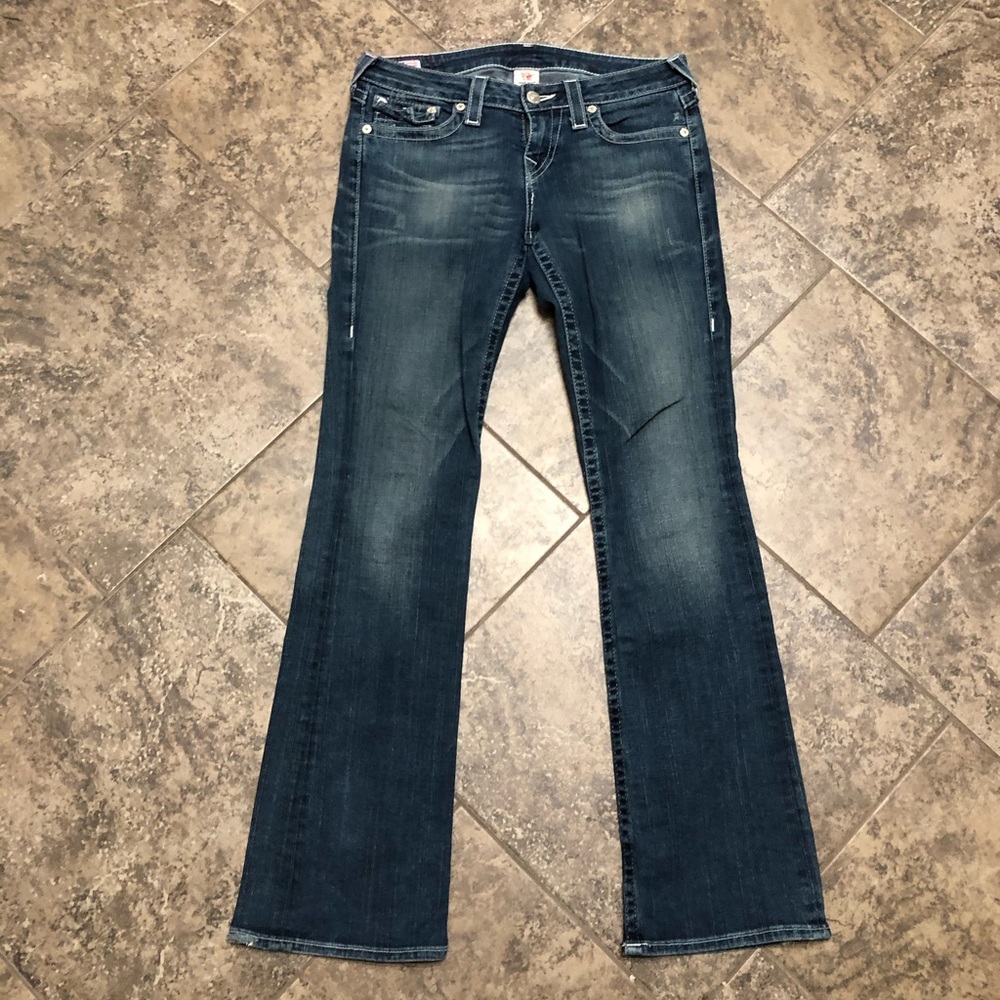 TRUE RELIGION BLUE BECKY BOOT CUT JEANS